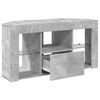 vidaXL Corner LED TV Cabinet Concrete Grey 100 x 40 x 50 cm
