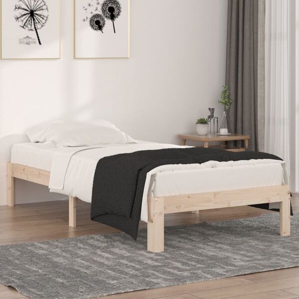 vidaXL Bed Frame without Mattress 90x190cm Single