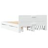 vidaXL Bed Frame with Headboard without Mattress White 140x190 cm