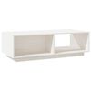 vidaXL Coffee Table White 110x50x33.5 cm Solid Pinewood