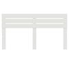 vidaXL Headboard with Headboard White 200 cm Engineered wood
