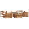 vidaXL Outdoor Sofa Set 7 pcs Natural Solid Acacia Wood
