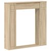 vidaXL Fireplace Surround Sonoma 100 x 20 x 100 cm Engineered Wood
