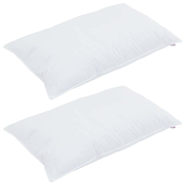 vidaXL Duvet with Pillows with Pillow 3 pcs White Microfiber