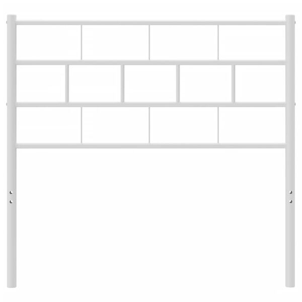vidaXL Metal Headboard White 90 cm