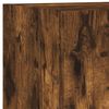 vidaXL 4 Piece TV Wall Cabinets with LED Lights Smoked Oak