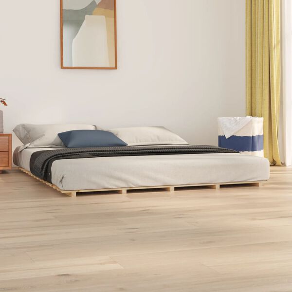 vidaXL Bed Frame without Mattress 160x200 cm Solid Wood Pine