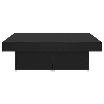 vidaXL Coffee Table Black 90x90x28 cm Engineered Wood