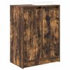 vidaXL Shoe Cabinet Smoked Oak 57x34x76 cm Engineered Wood