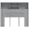 vidaXL Headboard Cabinet Grey Sonoma 120x19x103.5 cm