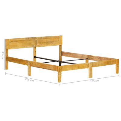 vidaXL Bed Frame Solid Mango Wood 180 cm 6FT Super King