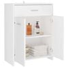 vidaXL Bathroom Cabinet White 60x33x80 cm Engineered Wood
