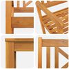 vidaXL Garden Dining Set 5 pcs Brown Solid Acacia Wood