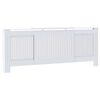 vidaXL MDF Radiator Cover White 205 cm