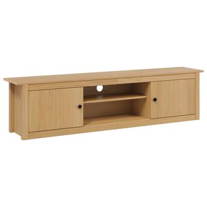 vidaXL TV Rack HILL Honey Brown 158 x 40 x 39.5 cm Solid Pine Wood