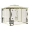vidaXL Gazebo with Nets 300x300x265 cm Cream