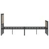 vidaXL Metal Bed Frame without Mattress Sonoma Oak 140x190 cm