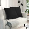 vidaXL Sofa Pillows 2 pcs Black 60 x 60 cm Fabric