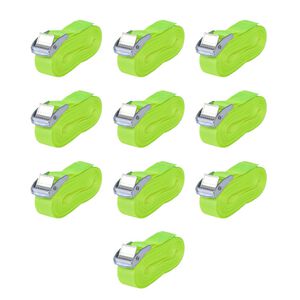 vidaXL Straps 10 pcs 0.25 Tonnes 5mx25mm Fluorescent Green
