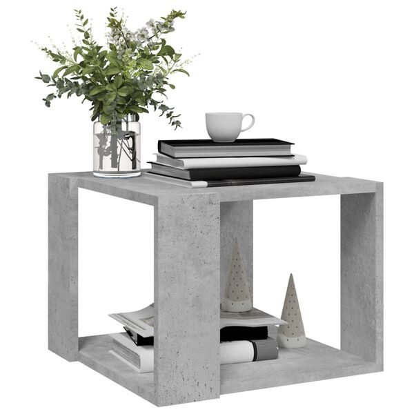 vidaXL Coffee Table Concrete Grey 40x40x30 cm Engineered Wood