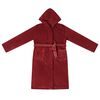 vidaXL Bathrobe Hoodie Bordeaux Red L Flannel