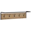 vidaXL Coat Rack Artisan Oak 100 x 30 x 25 cm Engineered Wood