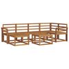 vidaXL Outdoor Sofa Set 7 pcs Natural Solid Acacia Wood