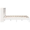 vidaXL Bookcase Bed without Mattress White 180x200 cm Super King Solid Wood Pine