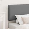 vidaXL Bed Frame with Upholstered Headboard Light Grey 100 x 200 cm