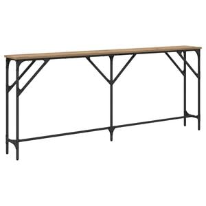 vidaXL Console Table Artisan oak 180 x 23 x 75 cm