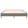 vidaXL Bed Frame without Mattress Dark Grey 135x190 cm Double Double Fabric