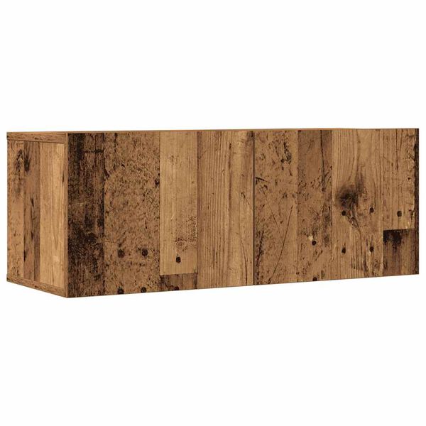 vidaXL 7 Piece TV Cabinet Set Wall-mounted Old Wood Engineered Wood