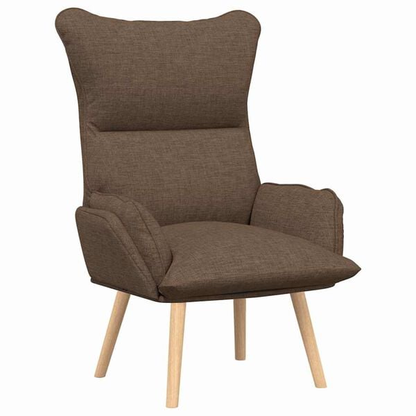 vidaXL Armchair Brown 69 x 74 x 93 cm Sherpa Fabric