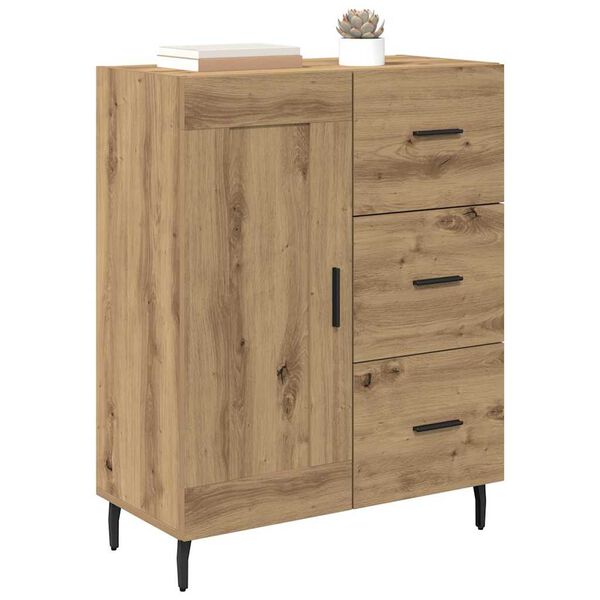 vidaXL Sideboard with Drawer Artisan Oak 69.5 x 34 x 90 cm