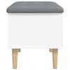 vidaXL Storage Bench White 62x42x46 cm Engineered Wood
