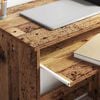 vidaXL Desk with Shelf Old wood 106 x 40 x 88.5 cm Engineered Wood