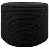 vidaXL Cotton Twine 4 mm 250 m Black 100% Cotton