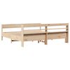 vidaXL Bed Frame without Mattress 180x200 cm Super King Solid Wood Pine