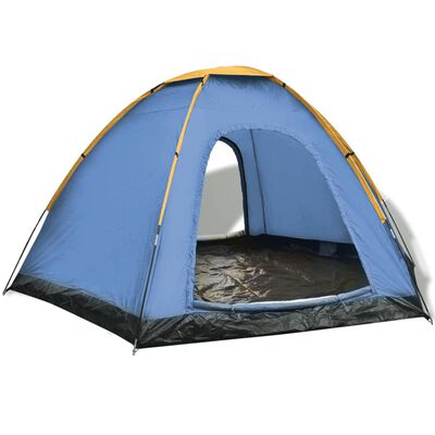 vidaXL 6-person Tent Blue and Yellow