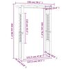 vidaXL Arbour / Rose Arch 150x60x204 cm Impregnated Wood