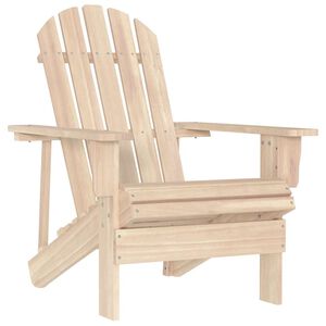 vidaXL Garden Chair | Natural Fir | Solid Fir Wood | Standard | Ergonomic