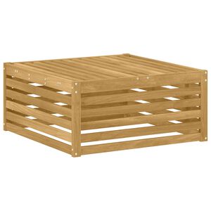 vidaXL Outdoor Footstool Solid Acacia Wood White 79 x 79 x 37 cm