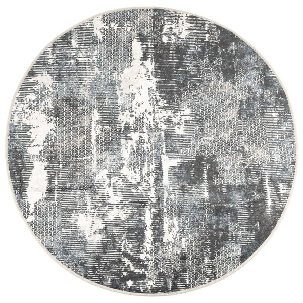 vidaXL Rug Washable Multicolour Ø 120 cm Anti Slip