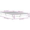 vidaXL Bed Frame without Mattress Sonoma Oak 120x200 cm Engineered Wood