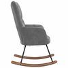 vidaXL Rocking Chair Dark Grey Velvet