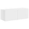 vidaXL Wall-mounted 6 pcs White