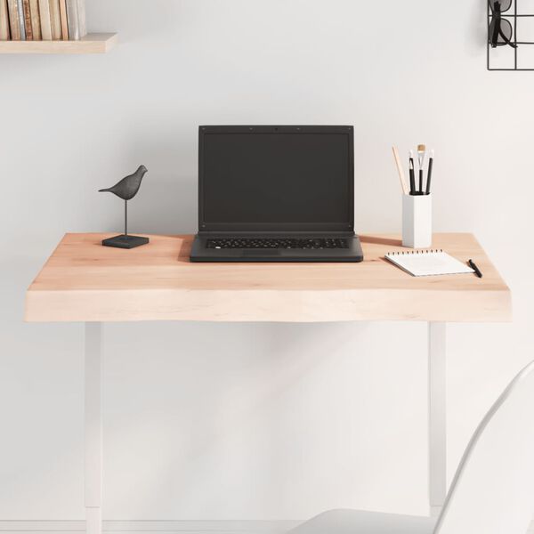 vidaXL Table Top 80x60x(2-6) cm Untreated Solid Wood Live Edge