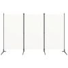 vidaXL 3-Panel Room Divider White 260x180 cm