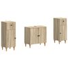 vidaXL 3 Piece Bathroom Cabinet Set ALKMAAR Sonoma Oak Engineered Wood