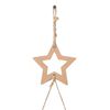 vidaXL&nbsp;Hanging Christmas Trees with Top Stars 2 pcs 55x120 cm Natural Branch